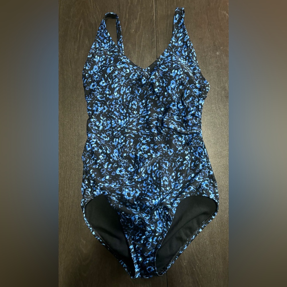 Speedo Tummy Control Side Rushing One Piece Swimsuit
